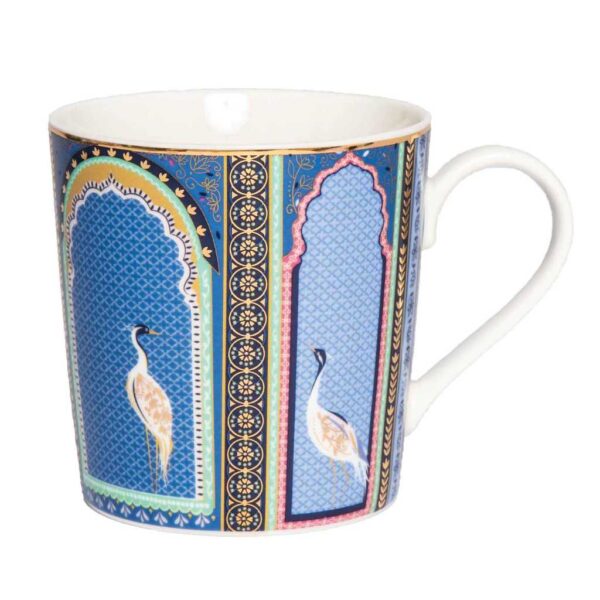 Sara Miller India Collection Lattice Windows Mug