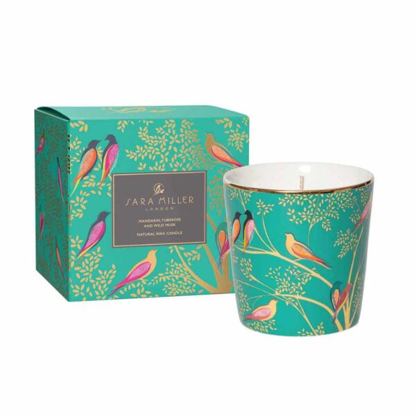 Sara Miller Mandarin Candle with Packaging