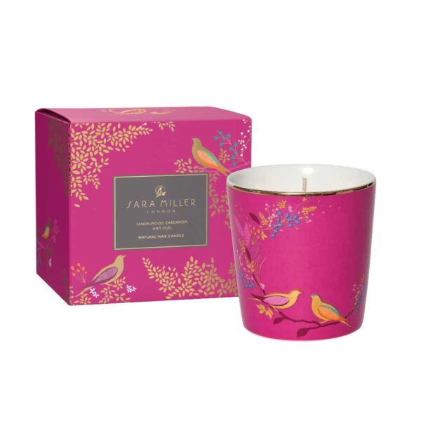 Sara Miller Sandalwood Candle with Packaging