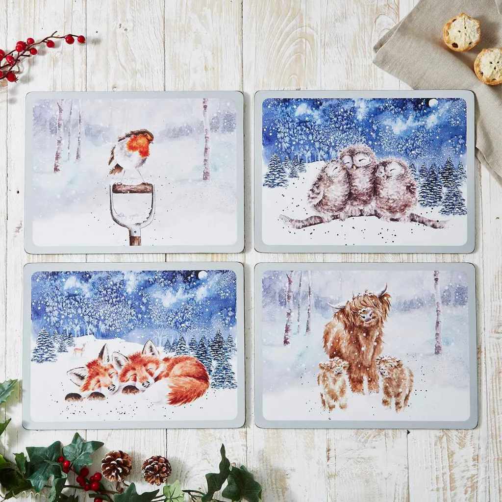 Wrendale Winter Sky Coasters and Placemats