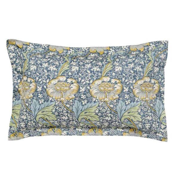 Morris & Co kennet Indigo & Gold Pillowcase