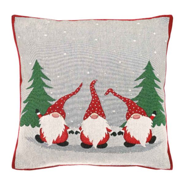 Walton & Co Jolly Gonks Christmas Cushion