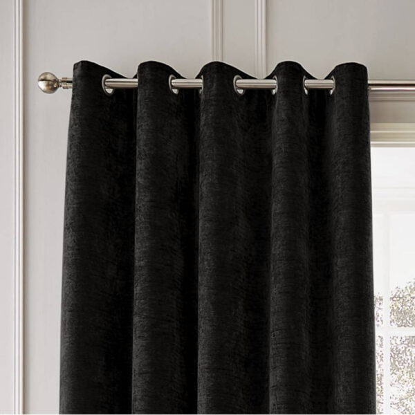 Selene Black Curtains Header Image