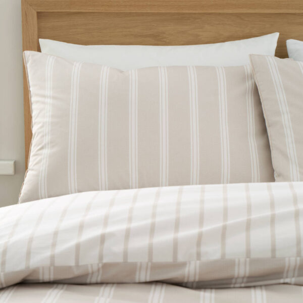 Bianca Ashford Stripe Natural Pillowcase Image