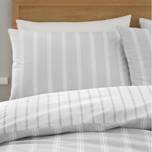 Bianca Ashford Stripe Silver Grey Pillowcase Image