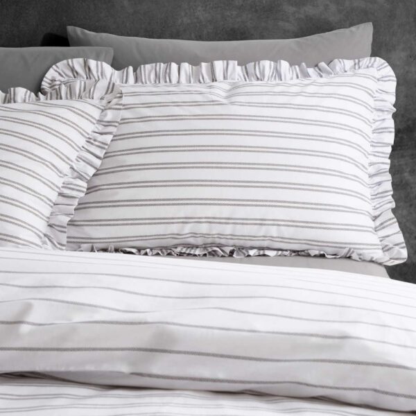 Style Sisters Frill Stripe Pillowcase Image