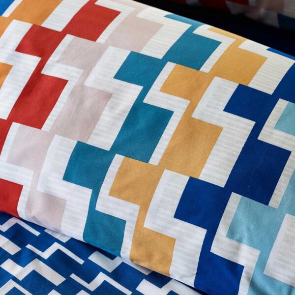 Catherine Lansfield Bryson Geo Duvet Cover Set Close Up Image