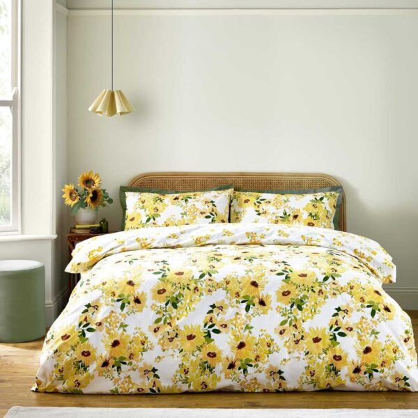 Catherine Lansfield Sunflowers Yellow Duvet Cover Set