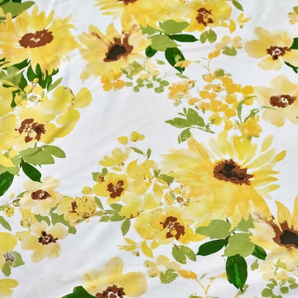 Catherine Lansfield Sunflowers Yellow Duvet Cover Set Close Up