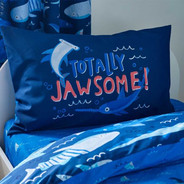 Lansfield Jawsome Shark Pillowcase Image