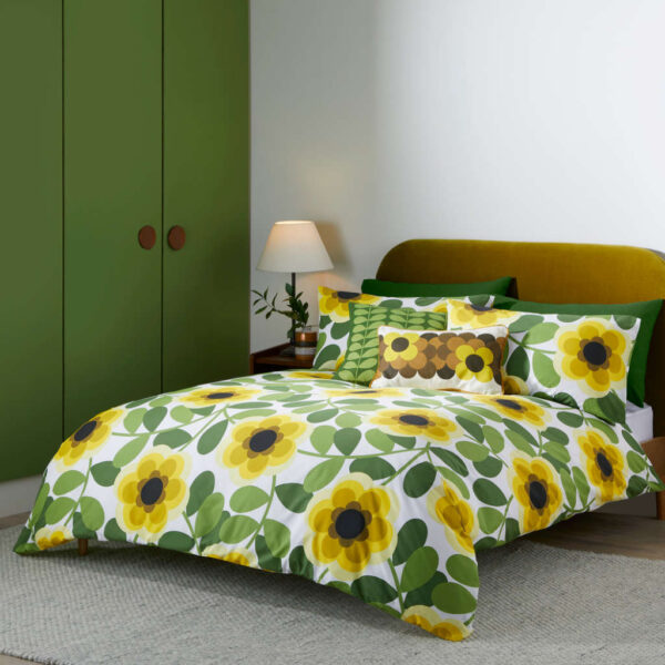 Orla Kiely Giant Water Lily Lemon Twist Duvet Cover Set