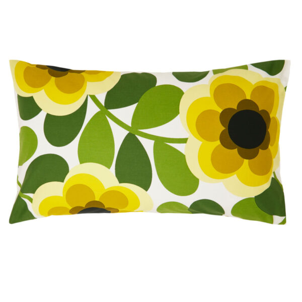 Orla Kiely Giant Water Lily Lemon Twist Pillowcase