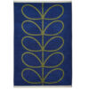 Orla Kiely Linear Stem Navy and Olive Towel