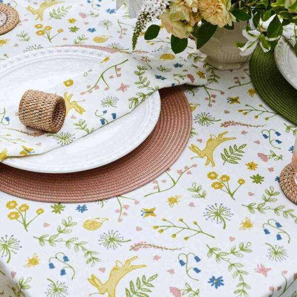 Walton & Co Kitchen Textiles Meadow Lifestyle Image Close Up