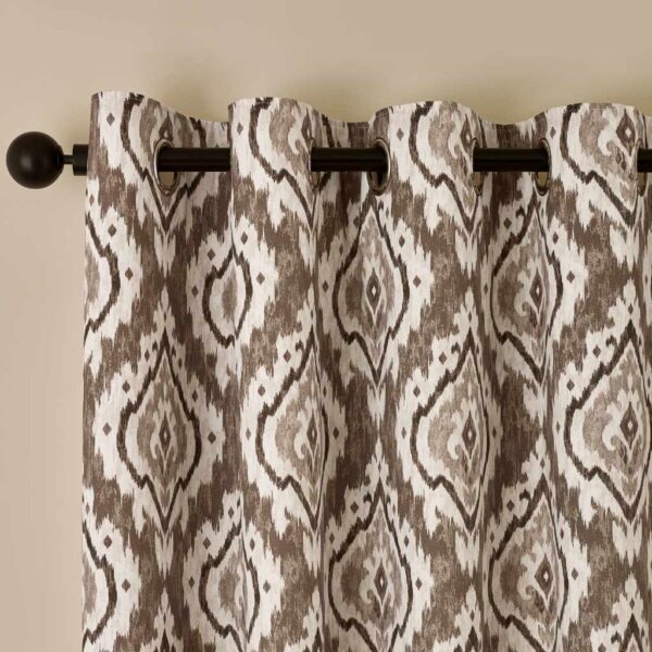 Pineapple Elephant Suri Curtains Natural Header Image