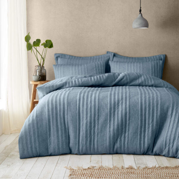Pineapple Elephant Tamba Jersey Stripe Chambray Blue Main Image