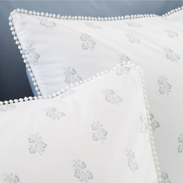 Bianca Esme Floral White Pillowcase Detail Image