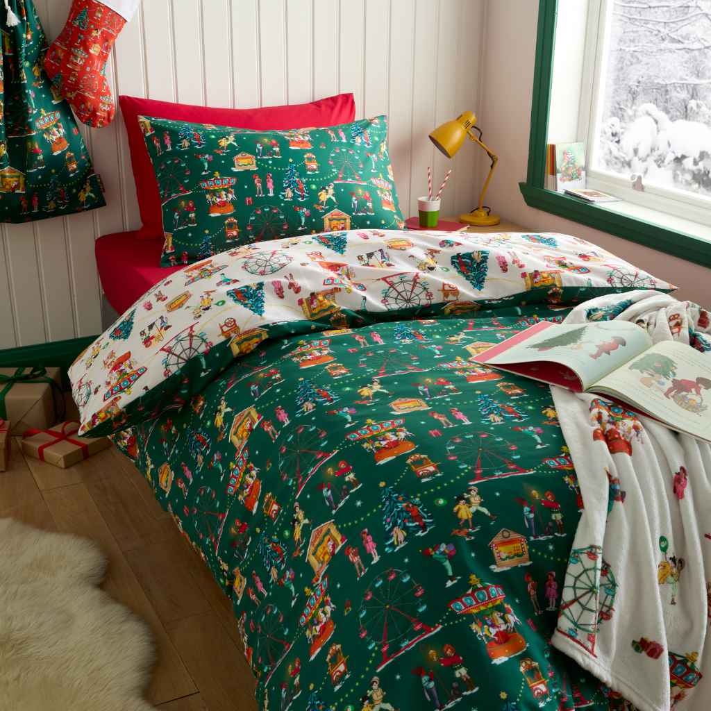 Belle & Boo Childrens Christmas Fairground Bedding