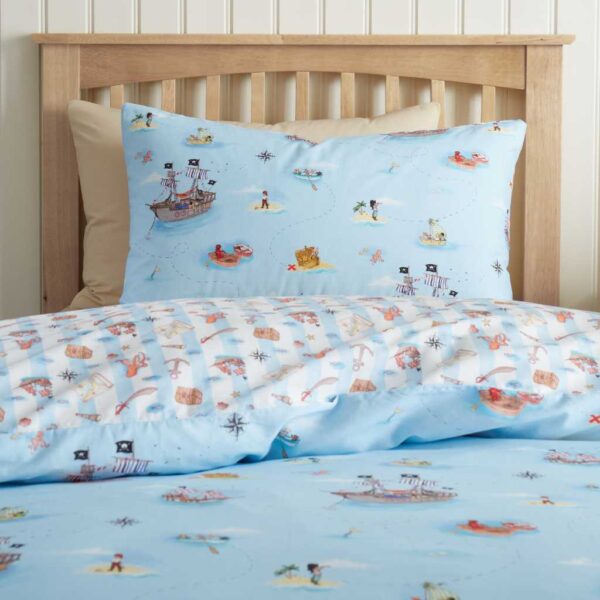 Belle & Boo Childrens Pirate Bedding Pillowcase Image