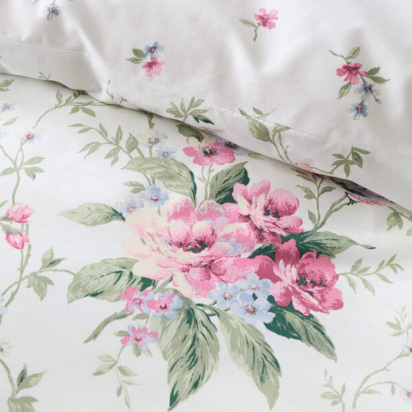 Bridgerton Penelope Floral Cream Bedding Detail Image