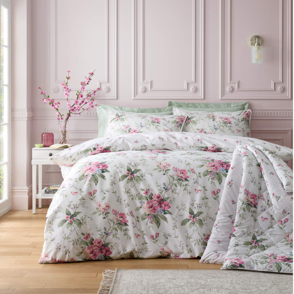 Bridgerton Penelope Floral Cream Bedding Main Image