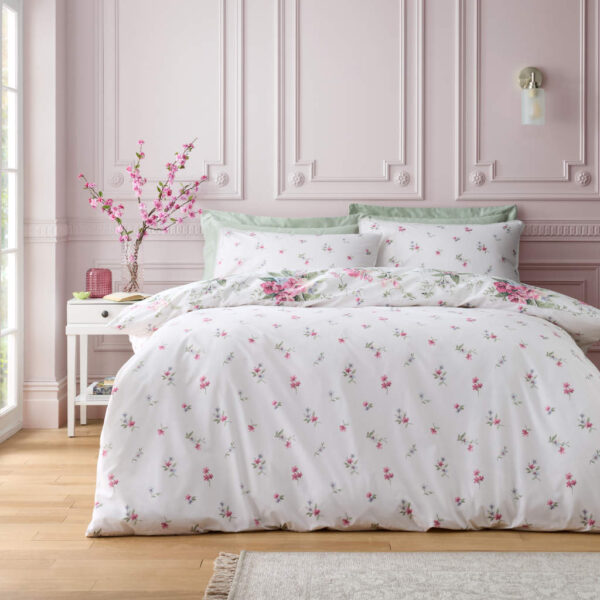 Bridgerton Penelope Floral Cream Bedding Reverse Image