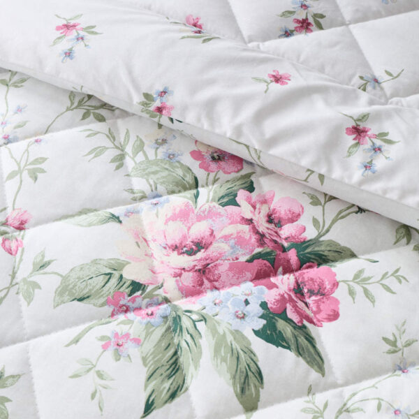 Bridgerton Penelope Floral Cream Bedspread Detail Image