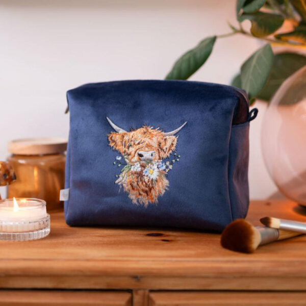 Wrendale Highland Cow Cosmetic Bag Main Image