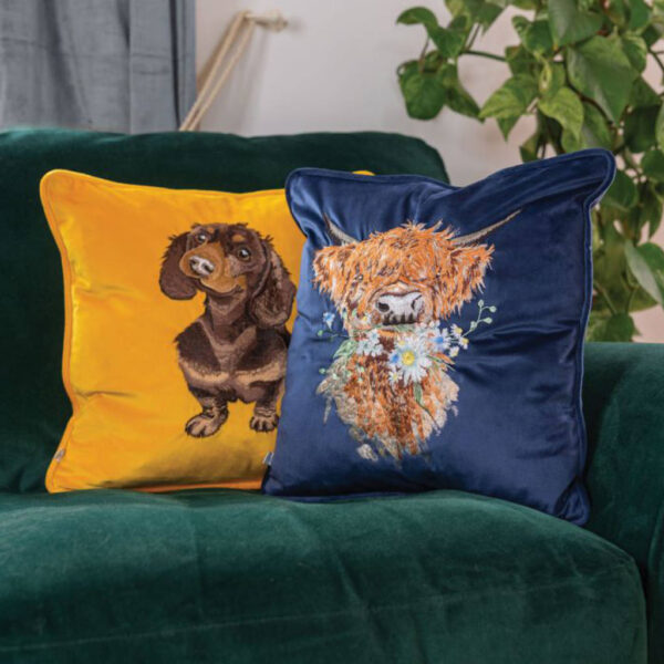 Wrendale Designs Embroidered Cushions