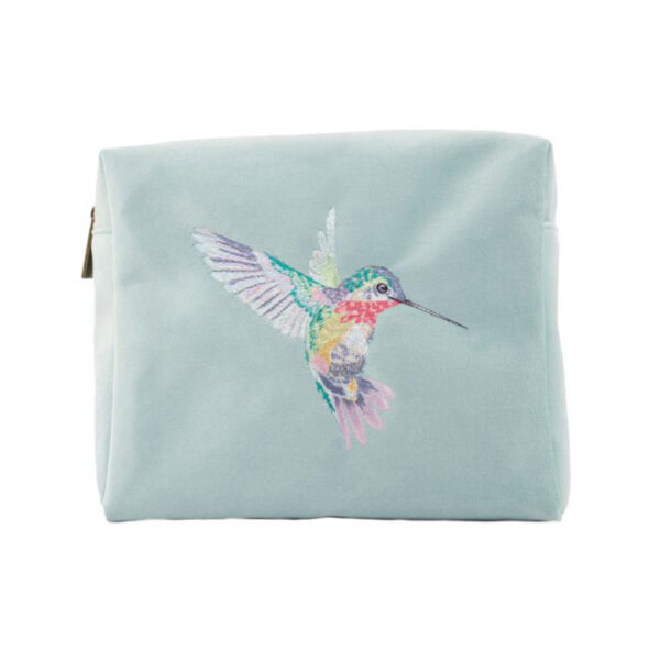 Wrendale Designs Hummingbird Embroidered Cosmetic Bag
