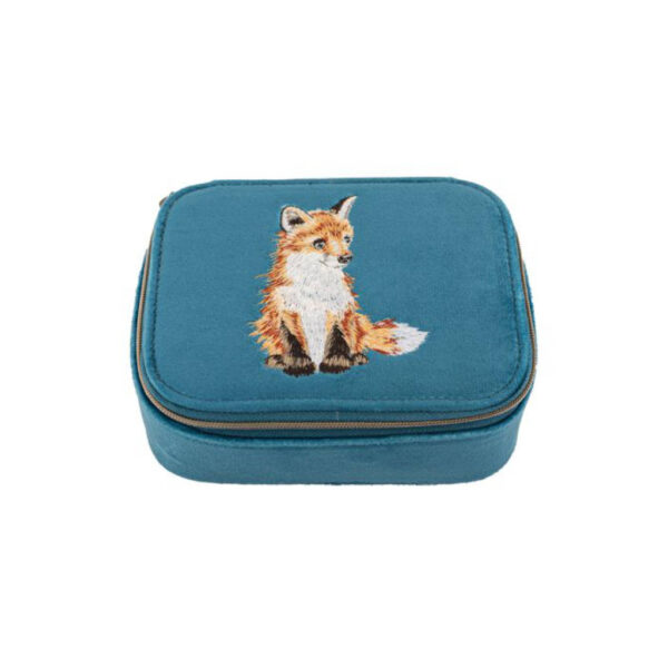 Wrendale Fox Embroidered Accessory Case Cut Out Image