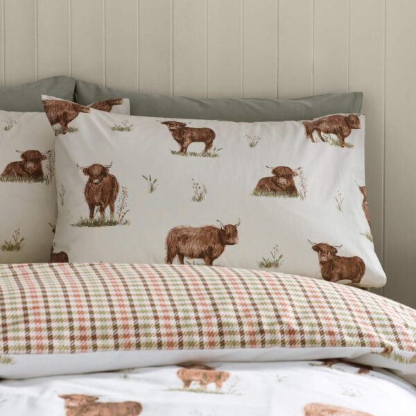 Angus Highland Cow Bedding Lansfield Pillowcase Image