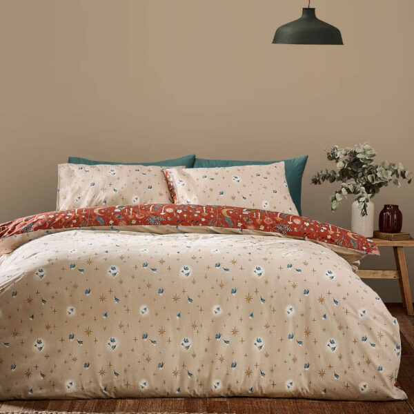 Lansfield Enchanted Twilight Burnt Orange Bedding Reverse Image