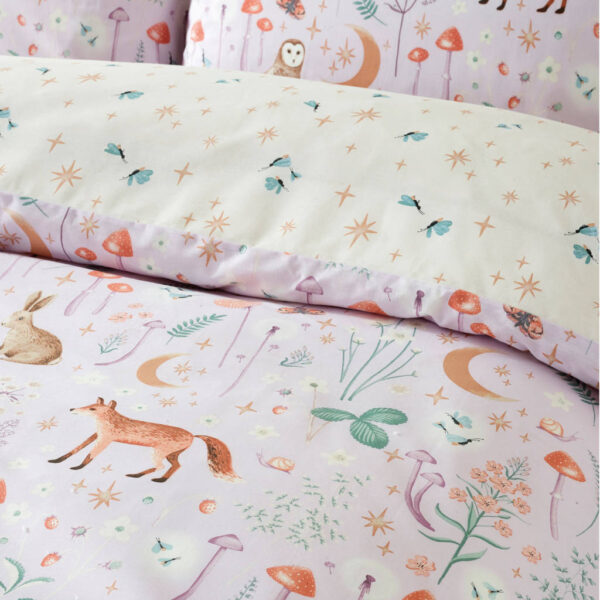 Lansfield Enchanted Twilight Lilac Bedding Detail Image