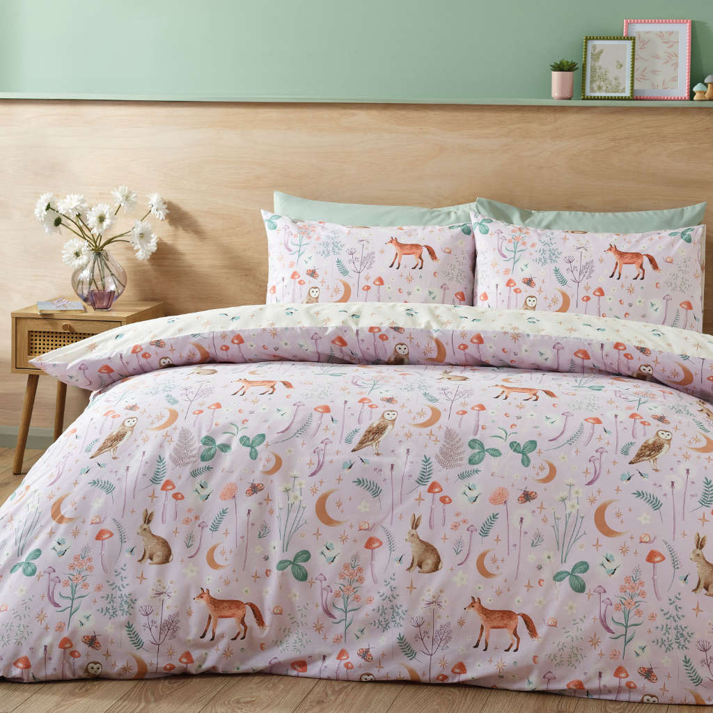 Lansfield Enchanted Twilight Lilac Bedding Main Image