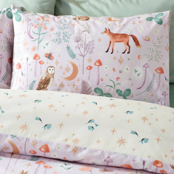 Lansfield Enchanted Twilight Lilac Bedding Pillowcase Image