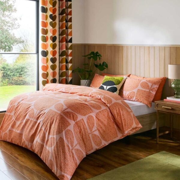 Orla Kiely Block Garden Orange Sorbet Duvet Cover Set