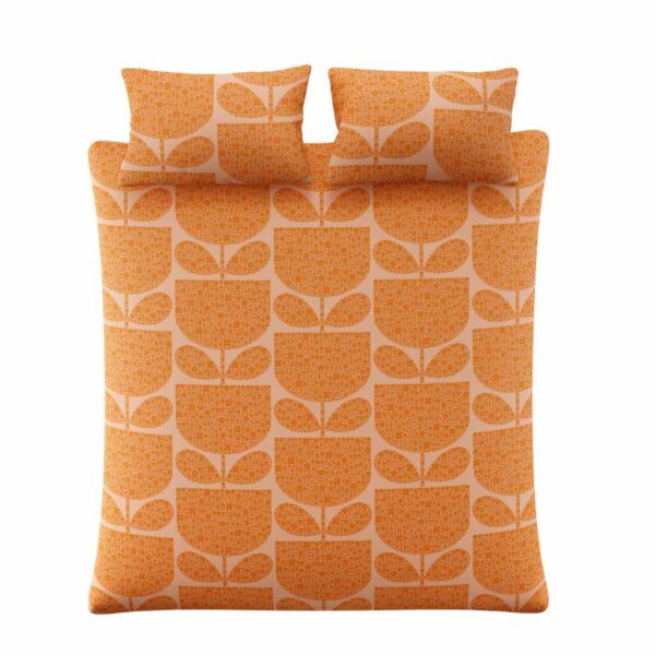 Orla Kiely Block Garden Orange Sorbet Overhead Image
