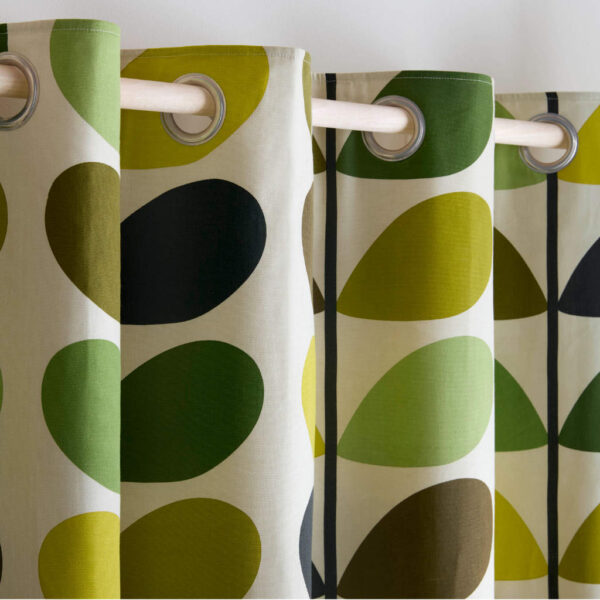 Multi Stem Fern-Ochre Curtains Orla Kiely