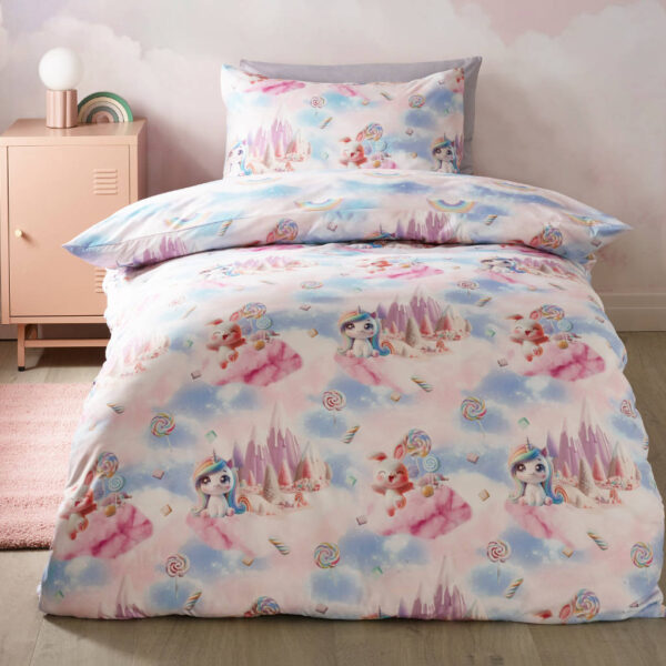 Candy Unicorn Children's Bedding Lansfield Main Image