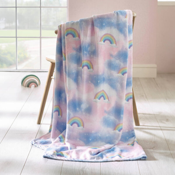 Candy Unicorn Children's Bedding Lansfield Throw Image