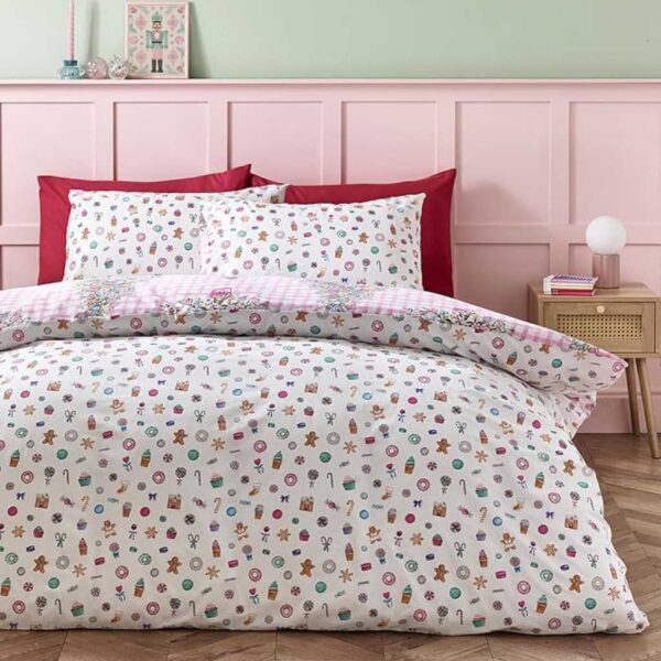 Christmas Sweets And Treats Bedding Lansfield Reverse Image
