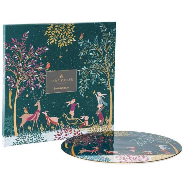 Sara Miller Woodland Tales Serving Plate With Gift Box