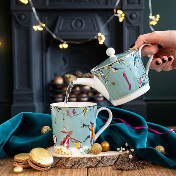 Sara Miller Christmas Woodland Tales Tea For One Main Image