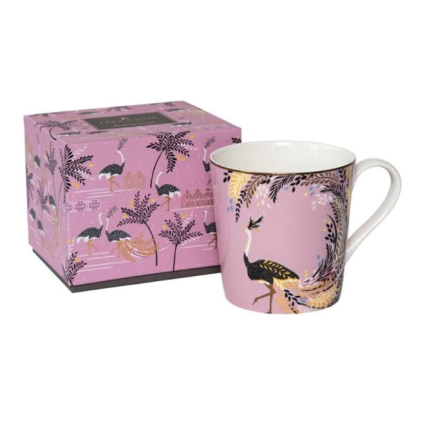 Sara Miller London Mug Ostrich Tail Feathers