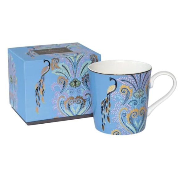 Sara Miller London Mug Peacock Filigree