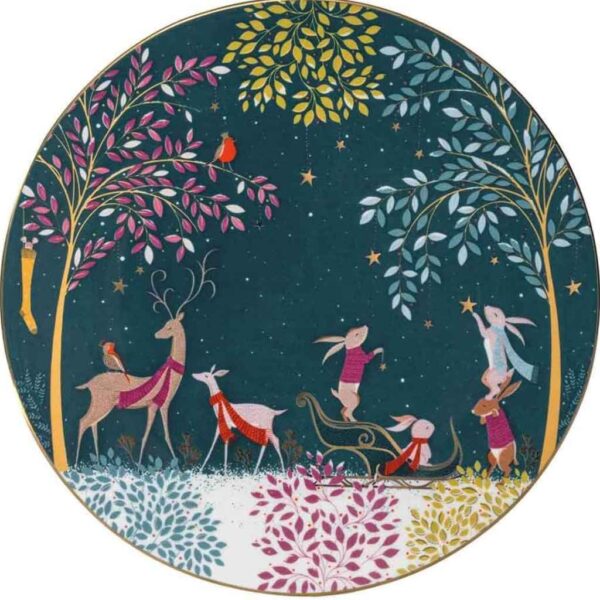 Sara Miller Woodland Tales Serving Plate Close Up Image