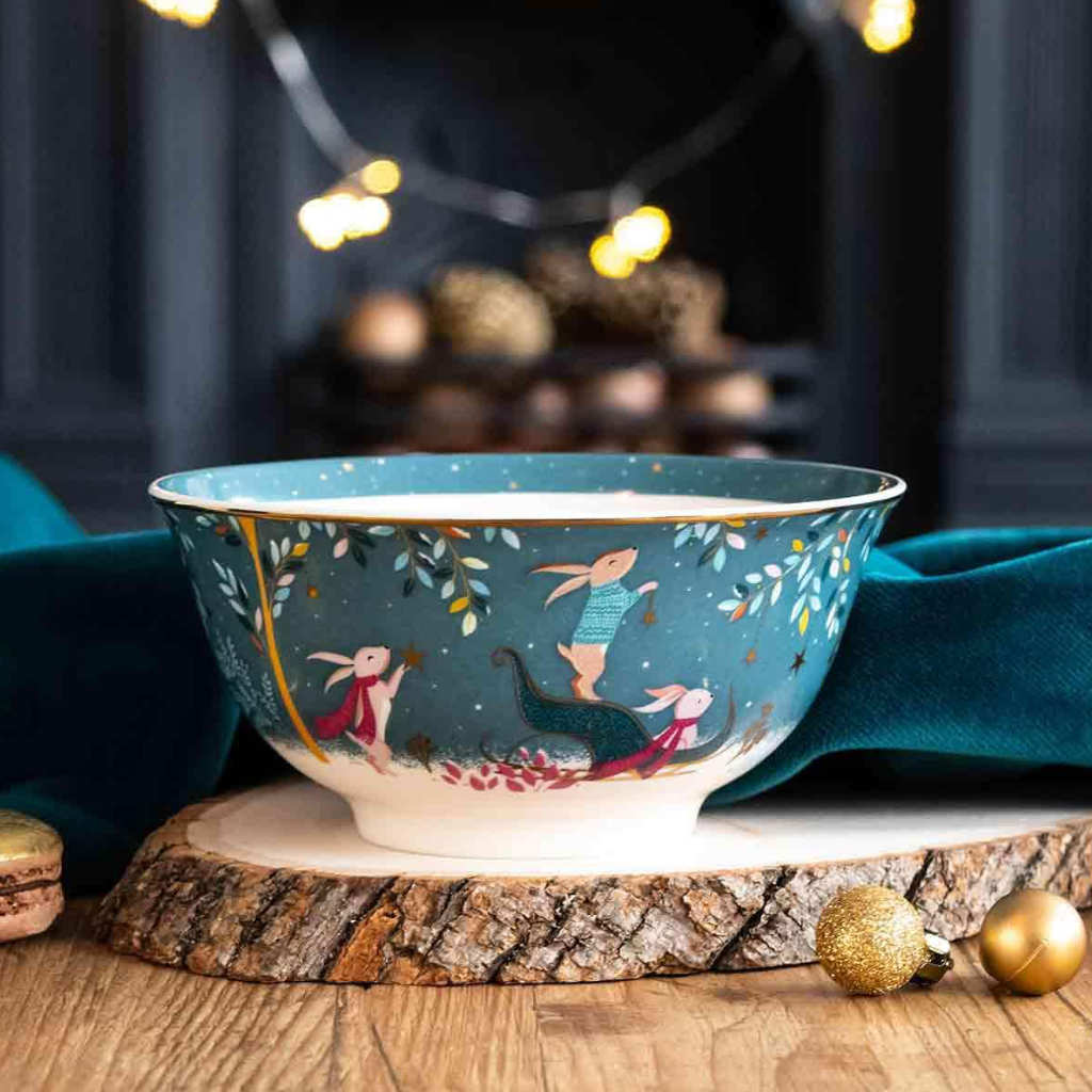 Sara Miller Woodland Tales Candy Bowl