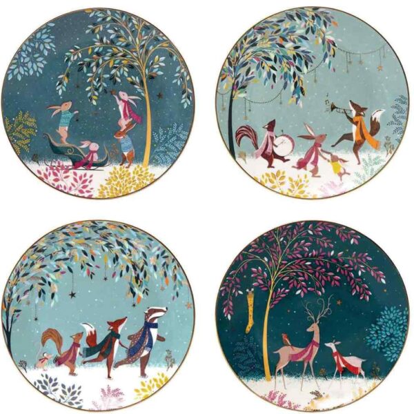 Woodland Tales Set of Four Plates