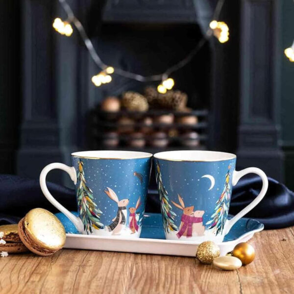 Woodland Tales Festive Mug & Tray Set Sara Miller